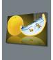 Preview: Zitronen und Fische Art Design rechteckiges spezial Glasbild!